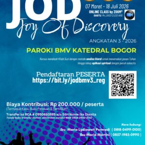 Kursus Kitab Suci Joy of Discovery (JOD) Keuskupan Bogor - 2026